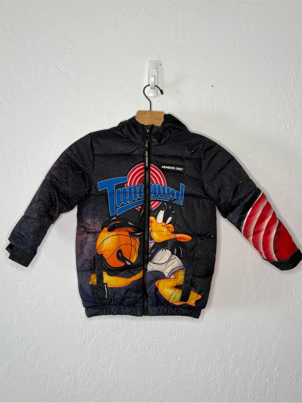 Space Jam Members Only Toddler 4T Warner Brothers Tune Squad Black Coat Jacket